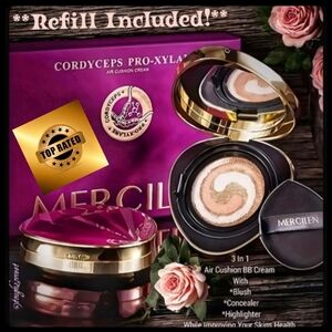 🆕FLAWLESS BB CREAM TRI~COLOR AIR CUSHION FOUNDATION BOXED GIFT SET(2 BB CREAMS)